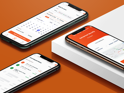 Fintech app concept calendar branding mobile app mockup ui ux design