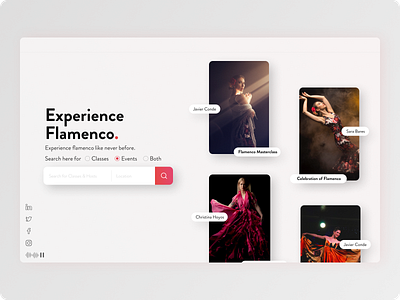 Flamencos Online - Website design