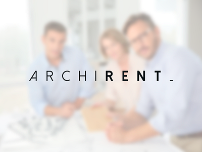 Archirent architect architecture branding building logo minimalism