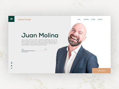 Avantium Investors businessman green interface investors ui uidesign webdesign website