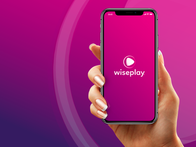 Wiseplay App player play videos branding re-branding logotipo logo re-brand rebranding gradient app