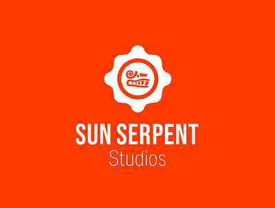 SUN SERPENT STUDIOS Logo branding design flat icon illustration illustrator logo minimal typography vector