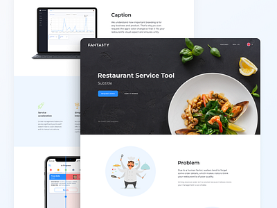 Restaurant Service Tool design illustration restaurant uiux design web design