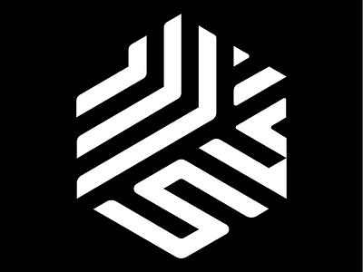 JS Monogram badge branding dj logo monogram music producer production