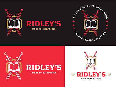 Ridley's Guide to Everything blog branding branding and identity branding design criticalrole dungeon dungeons dragons dungeons and dragons dungeonsanddragons fantasy logo logodesign ridley