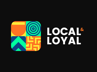 Local & Loyal - Branding & App Concept app icon app logo app store branding digital icon logo logo design modern ui ui design vector