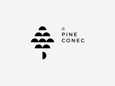 Pine Conec / Technology / Australia connect line tree logo pine technology