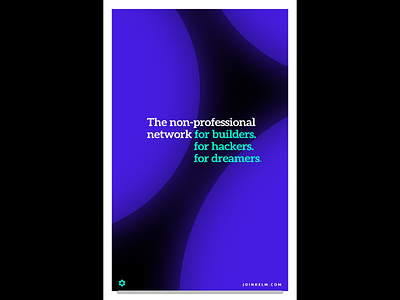 The non-professional network builders coders poster