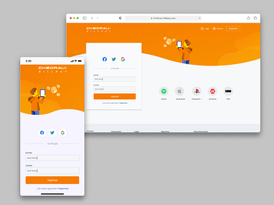 Chedraui Bill Pay-Sign in bill pay design ecommerce ui ux