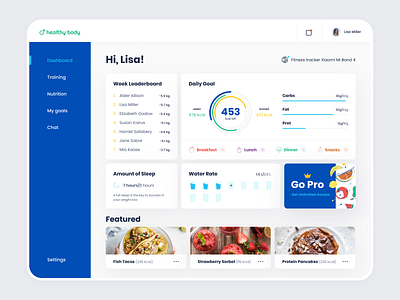 Healthy Body App app application covid 19 dashboard design fitness health healthcare healthy hydration app lockdown mobile app nutrition tablet ui ux water consumption water drink reminder web design weight loss