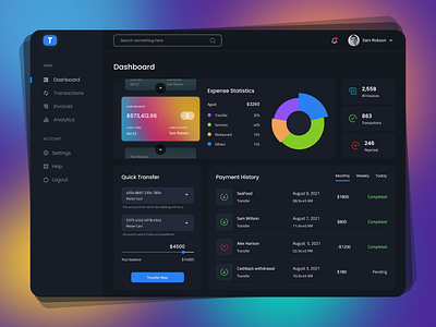 Financial Service Dashboard