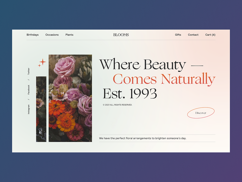 Bloom Shop Design Concept by ScrumLaunch on Dribbble