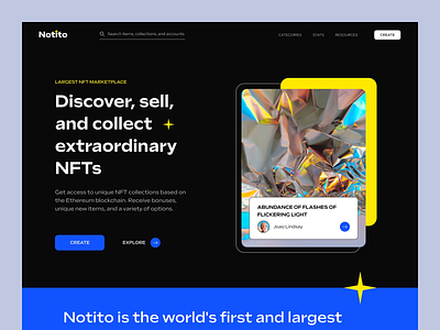 NFT Marketplace Concept after effects animation concept crypto cryptocurrency design figma landing marketplace nft ui