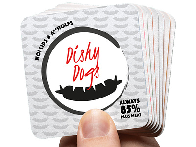 Dishy Dogs Business Card branding and identity branding design business card fmcg food logo quality produce sausgages typography vector