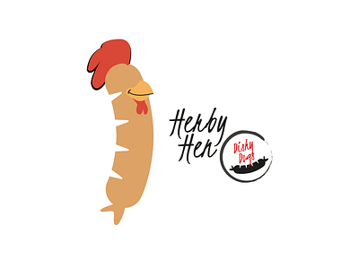 Dishy Dogs - Herby Hen Sausage Character branding and identity character design design fmcg food illustration sausgages vector