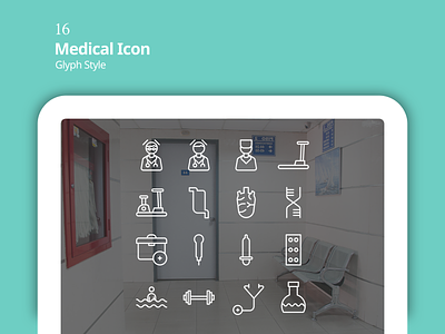 Medical Icon set app design flat icon illustration ui vector web