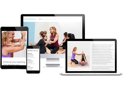 Holli Wellness website branding design