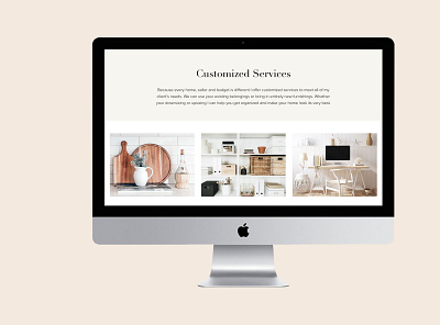 Stacy Thomes Organizing Website squarespace design