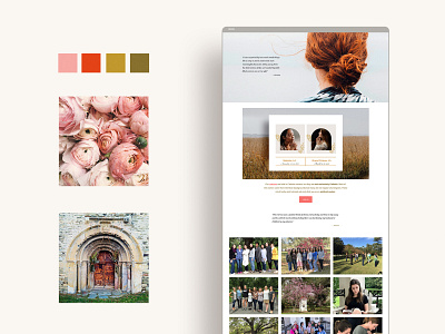 Retreats for Young Women branding design logo squarespace design web