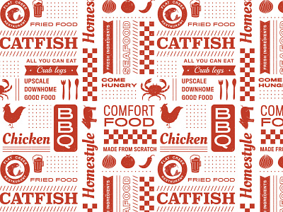 Restaurant Pattern adobe illustrator branding design illustration pattern vector