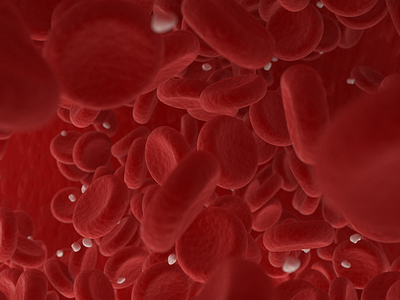 3D Blood cells 3d art blood cells rendering vray