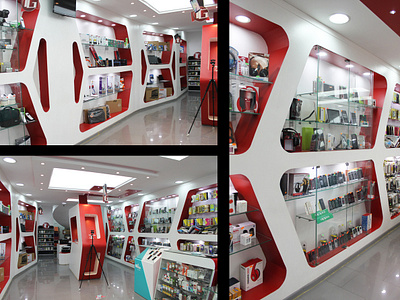 electronics shop interior design