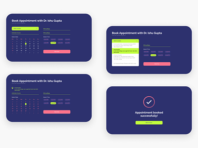 Appointment Booking appdesign branding color design illustration logo typography ui vector web