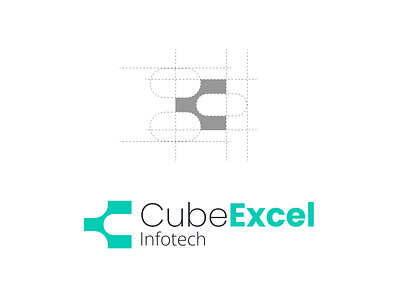 CubeExcel Logo Design appdesign branding color design illustration logo typography ui vector web
