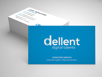 Business cards for Dellent Consulting business card consulting print design