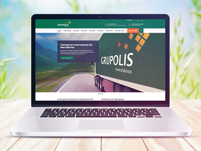 Website for Grupolis Transitários business transportation wordpress