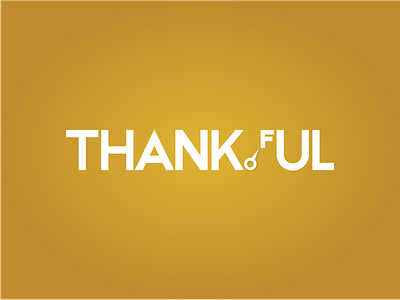 I'm thankful logo logotype thanksgiving typogaphy