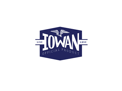 Iowan badgedesign branding iowa logo typography