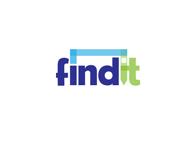 Findit branding logo typogaphy