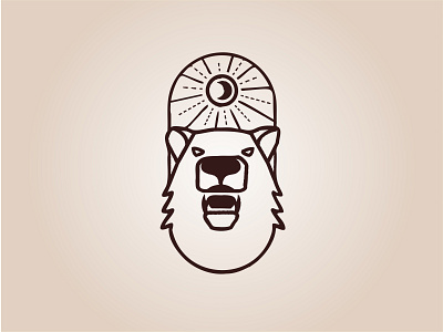 Grizzly Bear badgedesign illustration logo