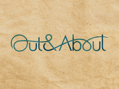Out & About #2 branding logo logotype typogaphy