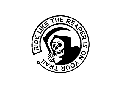 Reaper badgedesign logo typogaphy