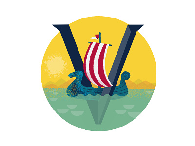 Viking #2 badgedesign illustration typogaphy