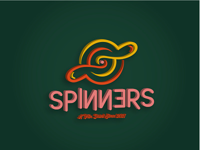 Spinners logo logotype typography