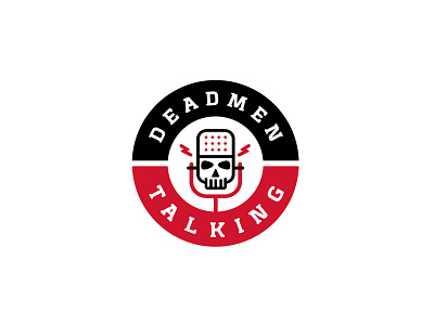 Deadmen Talking badge badgedesign branding logo