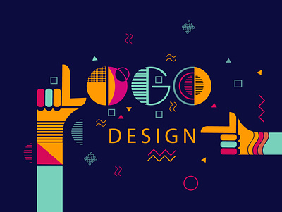 Colorful geometric design background concept concept art geometric illustration logo modern