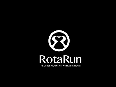 RotaRun heart logo mountain rotarun