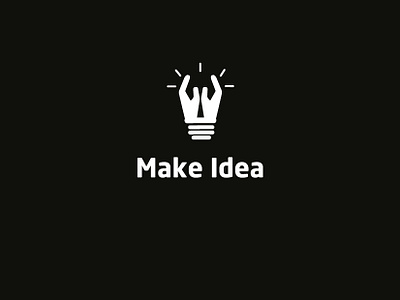 Make Idea hands idea lamp logo