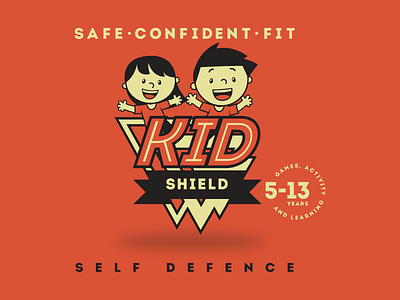 Kidshield branding header kids logo website