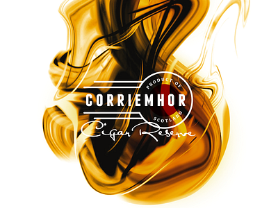 Corriemhor branding sketch whisky
