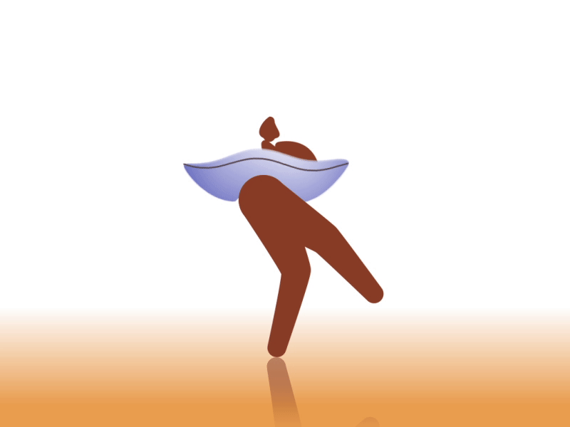 Ballerina abstract after effects after effects motion graphics ballerina ballet characterdesign frame by frame gif loop shape layers spin