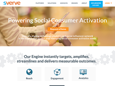 Sverve Homepage homepage redesign web design website