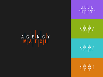 Agency Match logo system colors logo system match