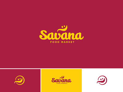 Savana food script smiley spoon yellow