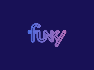 Funky funky gradient logotype