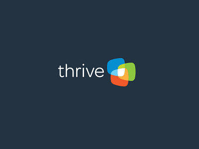 Thrive Sa branding by Logoholik branding logo multi color overlapping print screens spot transparency